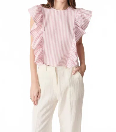 Deluc Cesar Sleeveless Top In Pink In Multi