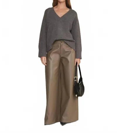 Deluc Chad V-neck Sweater In Dark Grey In Multi