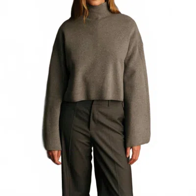 Deluc Chuck Turtleneck Sweater In Grey Melange In Gray