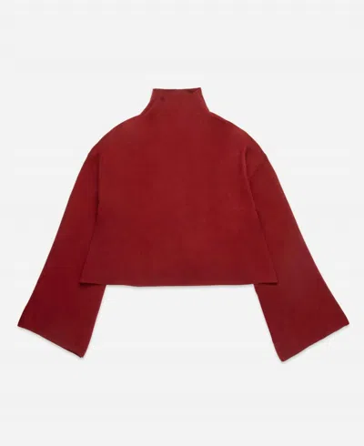 Deluc Chuck Turtleneck Sweater In Malbec In Red