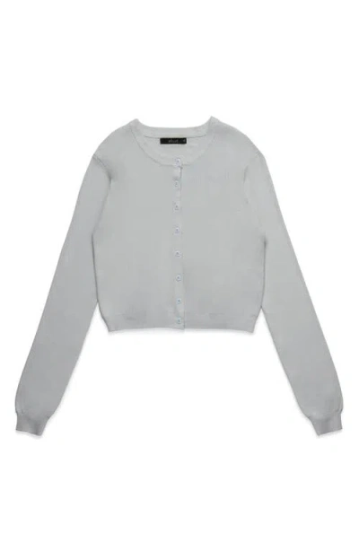 Deluc Clark Crop Cardigan In Gray