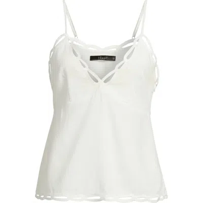 Deluc Comte Embroidered Trim Camisole In White