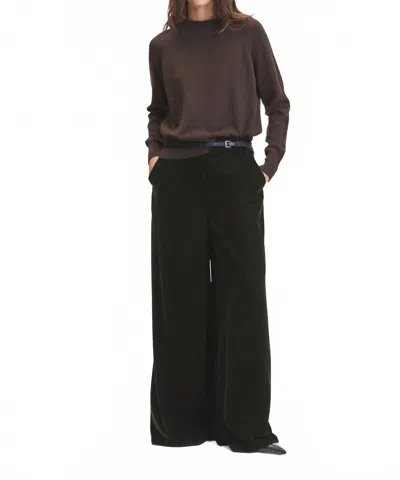 Deluc Daisy Pants In Basil Green In Black