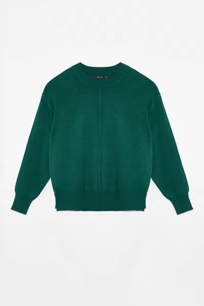 Deluc Dan Sweater Top In Emerald In Green