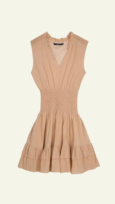 Deluc Delilah Dress In Tan In Multi