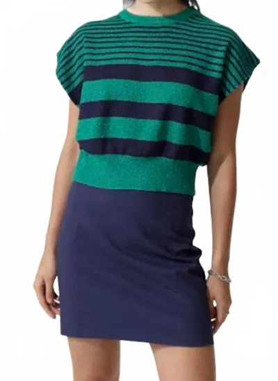 Deluc Do Rosa Skirt In Blue In Multi