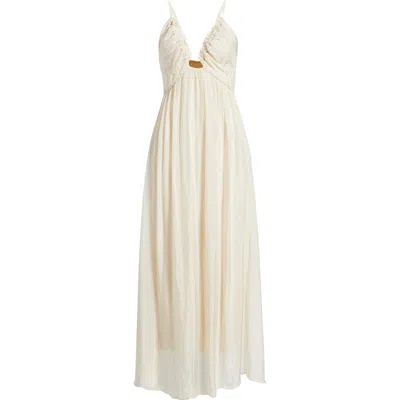 Deluc Dolce Sleeveless Maxi Dress In Neutral