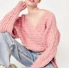 Deluc Donati Wrap Sweater In Bapi (pink) In Multi