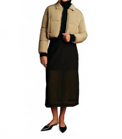 Deluc George Puffer Jacket In Mink In Neutral