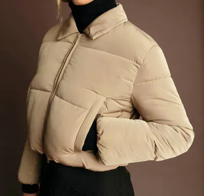 Deluc George Puffer Jacket In Mink In Neutral