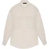Deluc Grayson Sheer Shirt In Neutral