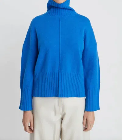 Deluc Hatfield Turtleneck Sweater In Blue