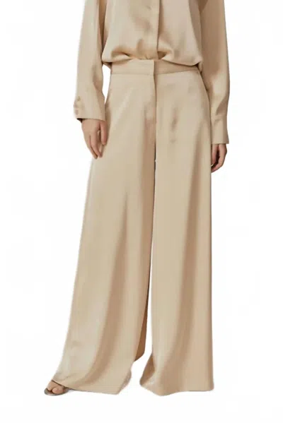 Deluc Iris Wide Leg Pants In Ecru In Neutral