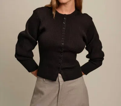 Deluc Jack Lightweight Cardigan In Black