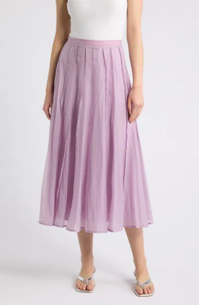 Deluc Journey Flared Maxi Skirt In Purple