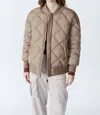 Deluc Kai Reversible Bomber Jacket In Mink/mink