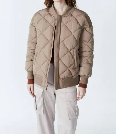 Deluc Kai Reversible Bomber Jacket In Mink/mink