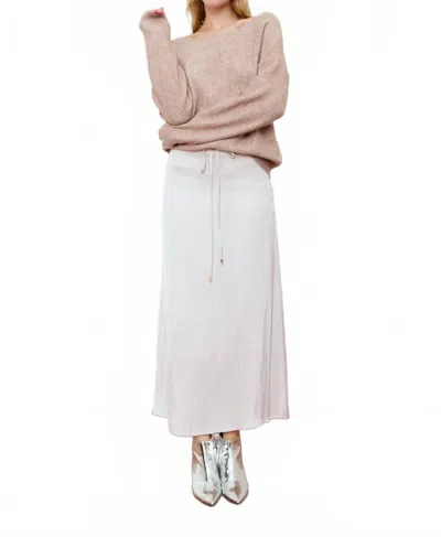 Deluc Kate Catalpa Sequin Sweater In Rose In Neutral