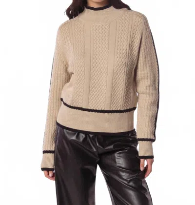 Deluc Kevin Turtleneck Sweater In Ecru In White