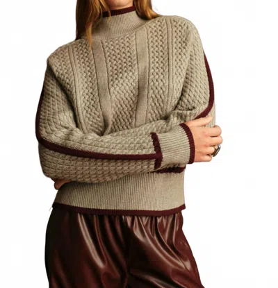 Deluc Kevin Turtleneck Sweater In Light Grey In Gray