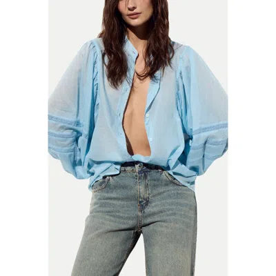 Deluc Kos Woven Shirt In Blue