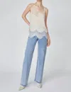 Deluc Lace Trimmed Cami In Ivory In Multi