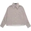 Deluc Lance Check Print Cotton Poplin Shirt In Multi