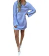 Deluc Ligustrum Dress In Sky Blue In Blue
