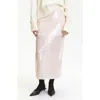 Deluc Logan Sequin Maxi Skirt In White