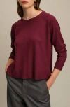 Deluc Lorriane Crewneck Sweater In Burgundy