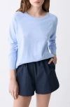 Deluc Lorriane Crewneck Sweater In Light Blue