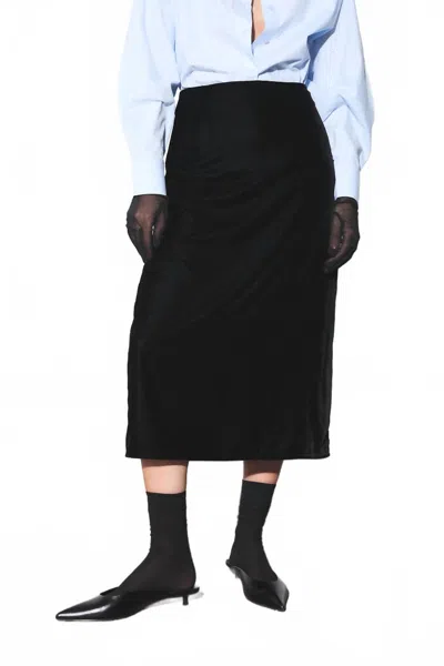 Deluc Mason Velvet Midi Skirt In Multi