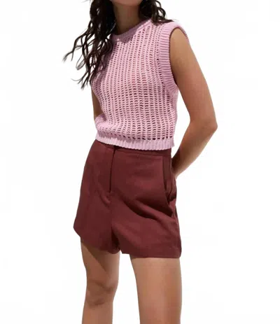 Deluc Mendes Shorts In Red Brown
