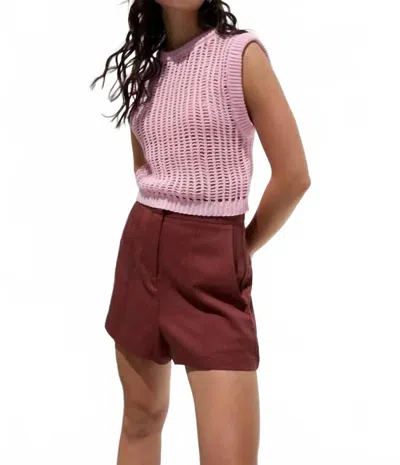 Deluc Mendes Shorts In Red Brown