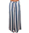 Deluc Milo Stripe Wide Leg Pants In Blue In Blue