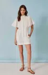 Deluc Minor Romper In White In White