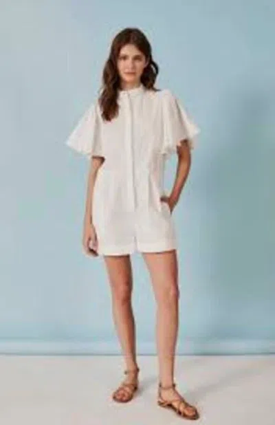 Deluc Minor Romper In White In Neutral