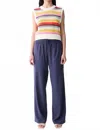 Deluc Roxa Pant In Navy In Multi
