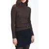 Deluc Mylo Ribbed Turtleneck Sweater In Animal Print