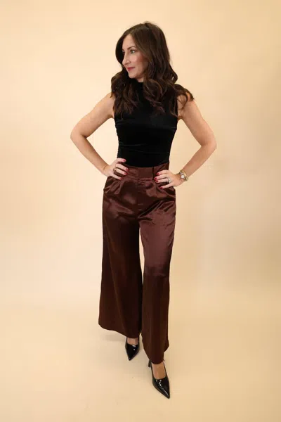 Deluc Otto Wide Leg Pants In Caramel In Brown