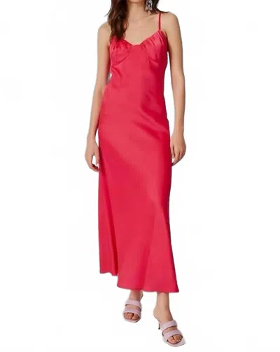 Deluc Paradalis Midi Dress In Fuchsia In Pink