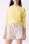 Deluc Polly Crewneck Sweater In Yellow