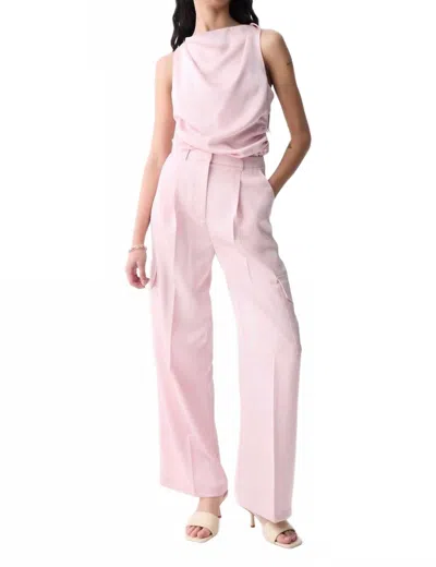 Deluc Pousos Cowl Neck Top In Pink