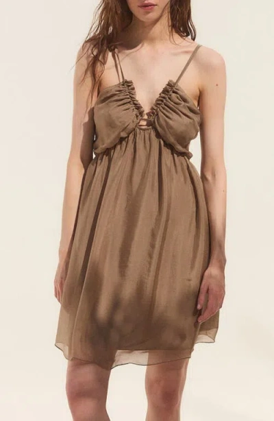 Deluc Profumo Minidress In Brown