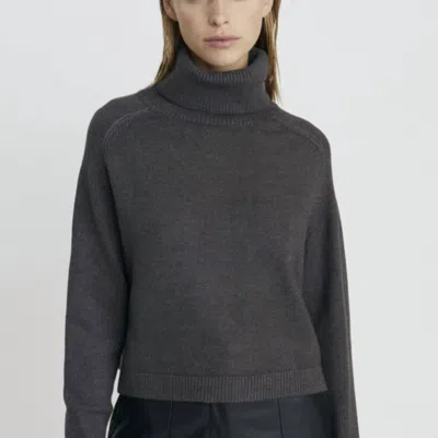 Deluc Pugliese Turtleneck Sweater In Dark Grey