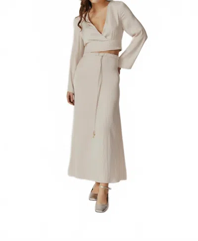 Deluc Pyrus Skirt In Ecru In Neutral