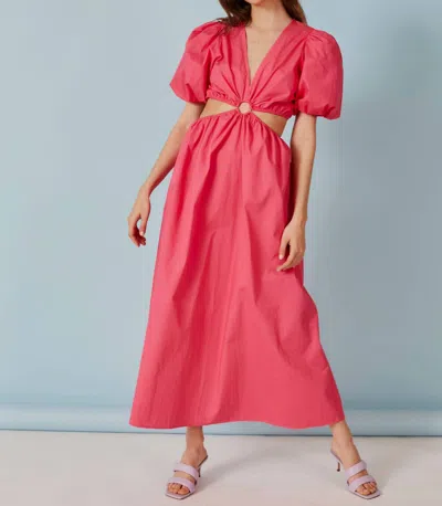Deluc Rigel Maxi Dress In Pink