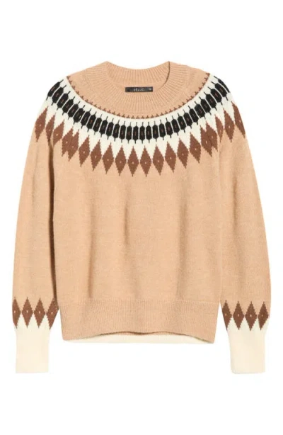 Deluc Rockets Fair Isle Sweater In Neutral