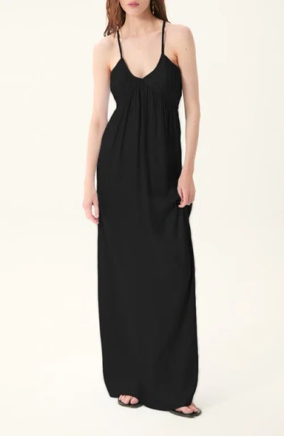 Deluc Rosello Sleeveless Maxi Dress In Black