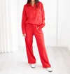 Deluc Roxa Pants In Red In Red
